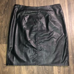 Black Leather skirt